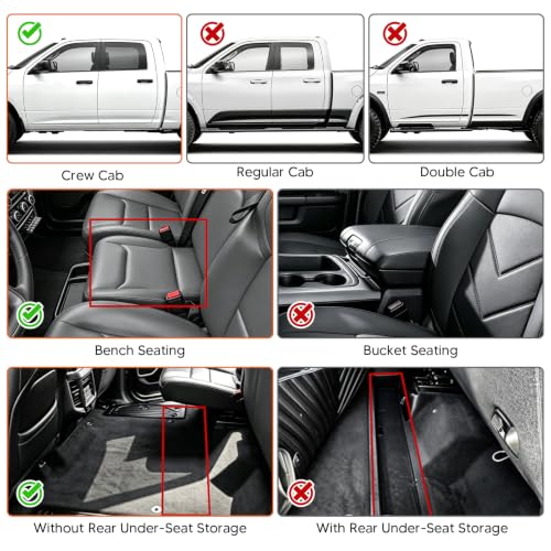 Floor mats for Dodge Ram 1500 Crew Cab 2025