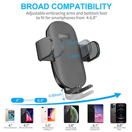 Suction Cup Car Phone Holder for Dashboard & Windshield