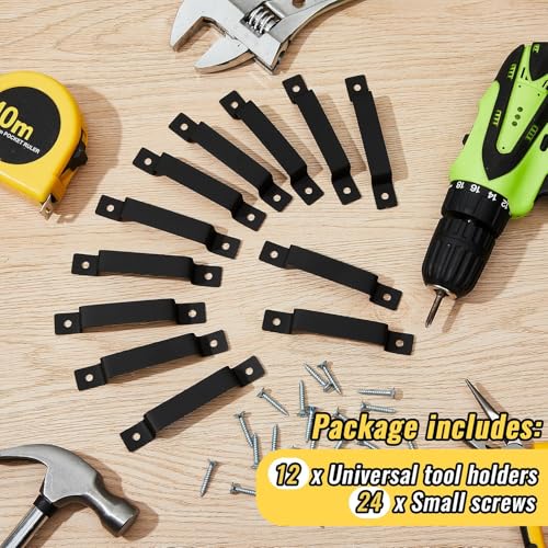 12 Pcs Tape Measure Clip Tape Measure Holder with Screws