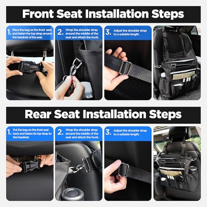 Car Seat Organizer with Tablet and Laptop Compartment