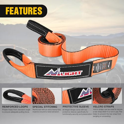 3" x 8' Tree Saver Tow Strap Lab Tested 31