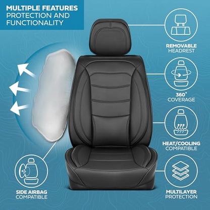 Elite Edition Faux Leather Seat Covers for Cars
