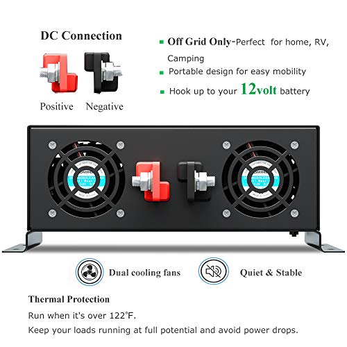 2500 watt 12V Pure Sine Wave Inverter