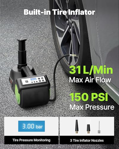 Electric Car Jack 5 Ton Car Jack Hydraulic with Electric Impact Wrench