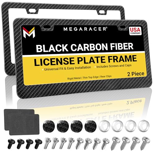 Premium Carbon Fiber Design License Plate Frames