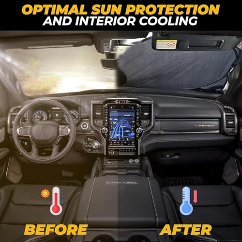 Truck Windshield Sun Shade Foldable