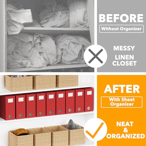 9 Pack Bed Sheet Organizers and Storage (9 Count)