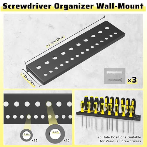4Pcs Hand Tool Organizers Wall Mount