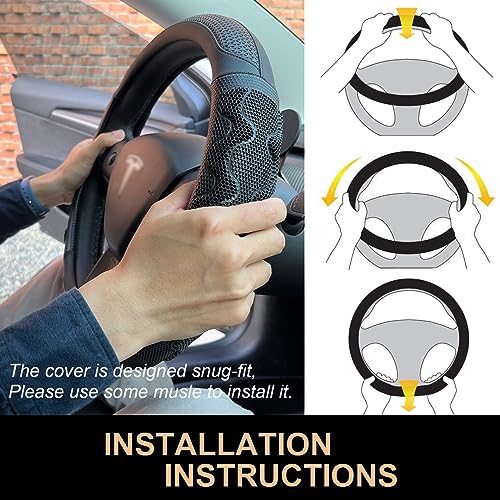 Great Grip Steering Wheel Cover for Tesla Model Y