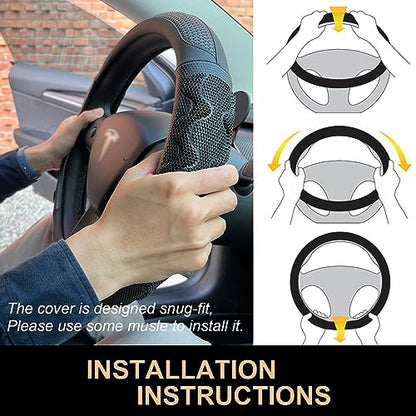 Great Grip Steering Wheel Cover for Tesla Model Y