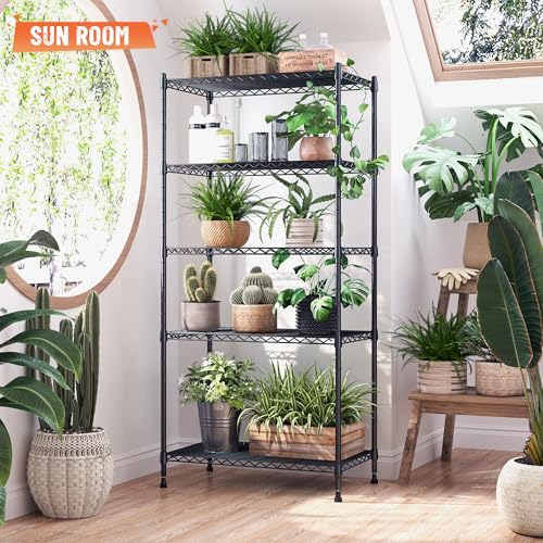 5 Tier Adjustable Wire Shelving (2 Count)