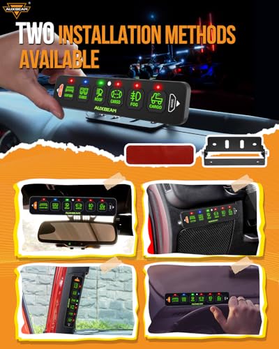 AS R60 Slim 6 Gang Switch Panel with RGB Backlight Memory Function