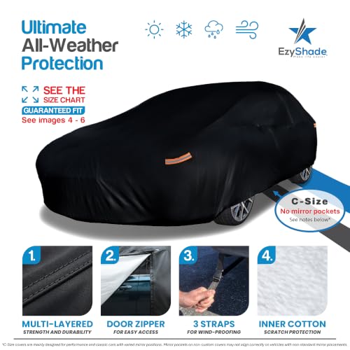 Sports Car Cover Waterproof All Weather. See Size