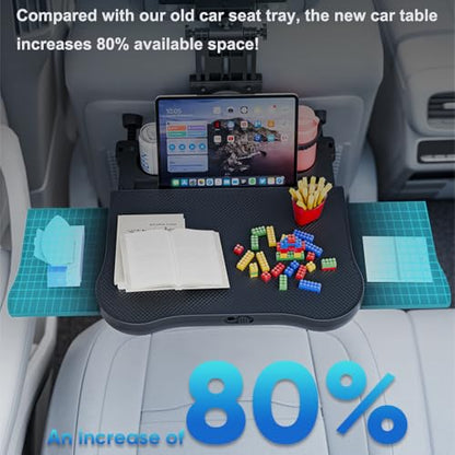 Car Back Seat Tray with Extendable Table