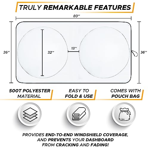 Semi Truck Sun Shade for Windshield