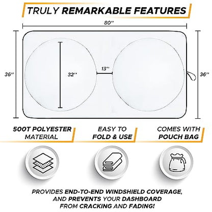 Semi Truck Sun Shade for Windshield
