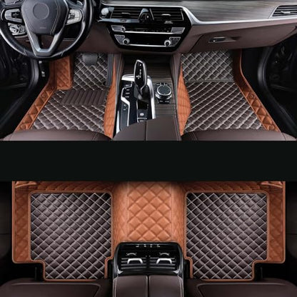 Car Floor Mat Fit 99% Sedans Sports Cars Luxury Custom Car Mats for SUV Women Leather Automotive Floor Mats All Weather Car Mats Diamond Floor Mats for Trucks