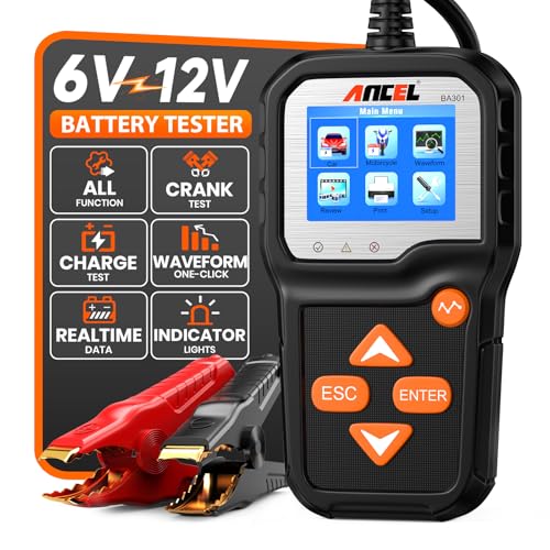 BA301 6V 12V Car Battery Tester