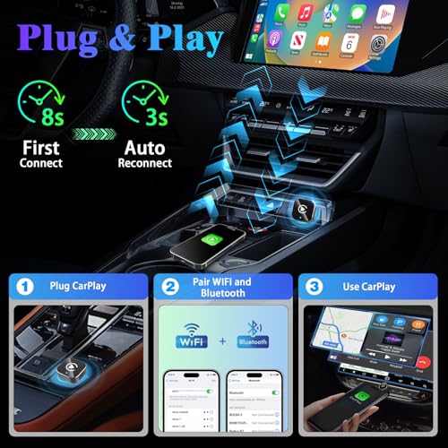 2026 Wireless CarPlay Adapter Upgrade Wired CarPlay to Wireless