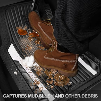 Heavy Duty Rubber Car Mats Metallic