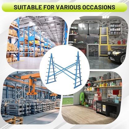 7 Tier Horizontal Lumber Storage Rack with Adjustable Arm