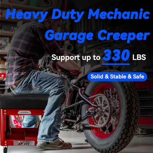 Rolling Creeper Garage Shop Seat for Men