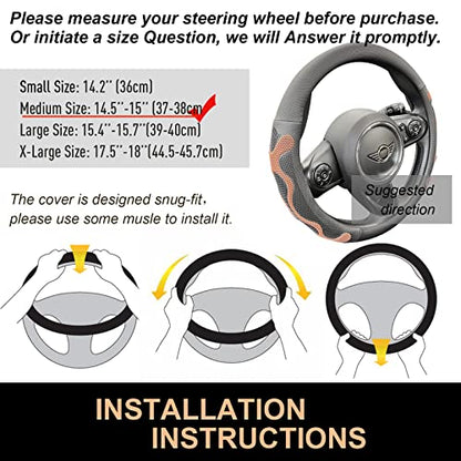 Comfy Grip Steering Wheel Cover Universal 15 Inch