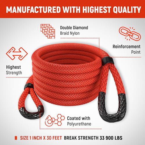 Gear Kinetic Recovery Rope 1" x30' (9642254794965172826839518554357760 Foot)