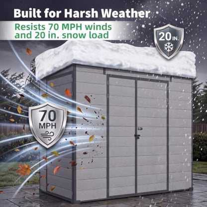 4'x8' Resin Outdoor Storage Shed
