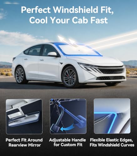 Vinyl Coating Heat Shield] Windshield Sun Shade Umbrella Custom for Nissan Sentra