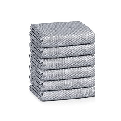 Streak Free Lint Free Microfiber Window Cleaning Cloth (6 Count)