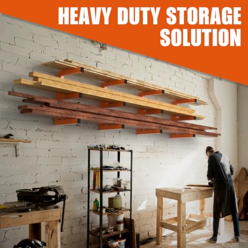 Lumber Storage Rack Wall Mounted (4 Count)