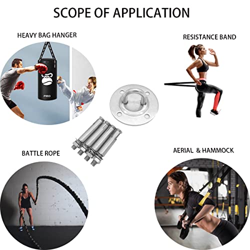 Eye Ceiling Hook Swing Hangers 700LB Capacity for Punching Bags Hanging Chair Hammocks Swing Trapeze Yoga