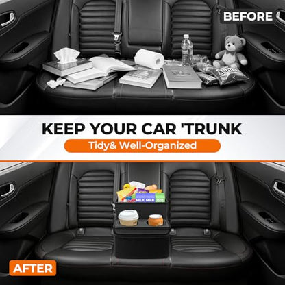 Car Seat Organizer with 2 Cup Holders