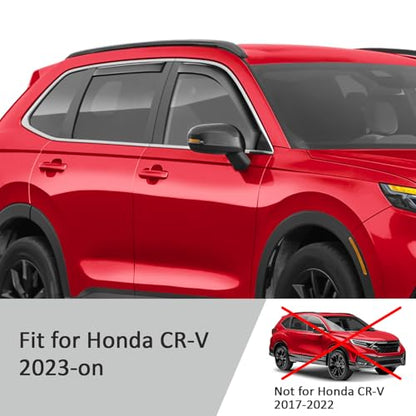 in Channel Extra Durable Rain Guards for Honda CR