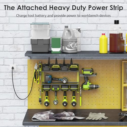 Modular Power Tool Organizer Wall Mount Charging Station