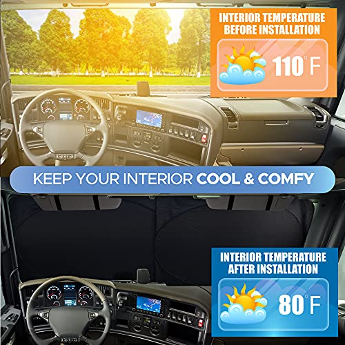 RV Windshield Sun Shade