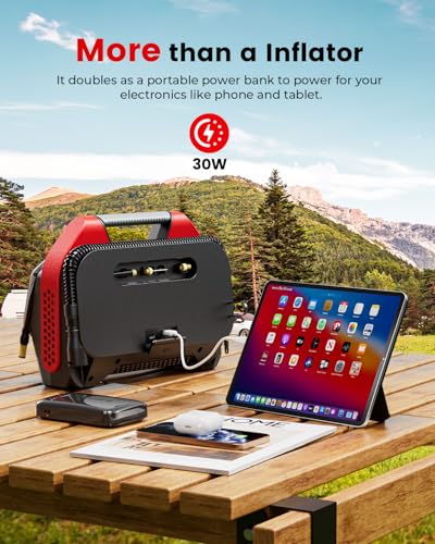 S6SE Tire Inflator Portable Air Compressor