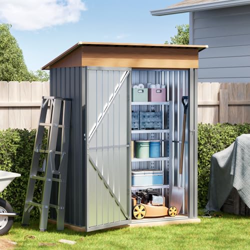 5x3FT Outdoor Storage Shed with Floor Frame