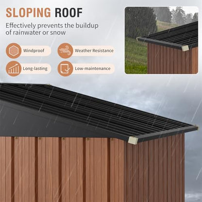 5x3 Ft Outdoor Storage Shed with Floor