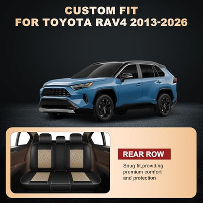 2 Front Car Seat Covers for Toyota RAV4 2013