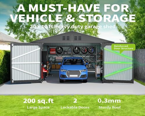 20 x 10 FT Outdoor Storage Shed