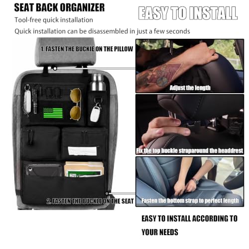 2 Set Tactical Seat Back Organizer