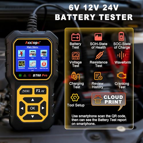 BT60 PRO Car Battery Tester 6V
