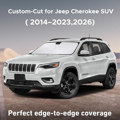 Windshield Sunshade Compatible for Jeep Cherokee SUV 2014
