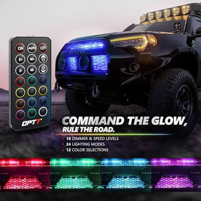 Aura Pro RGB Grille Accent Lights 24" with App & Remote Control (4 Count)