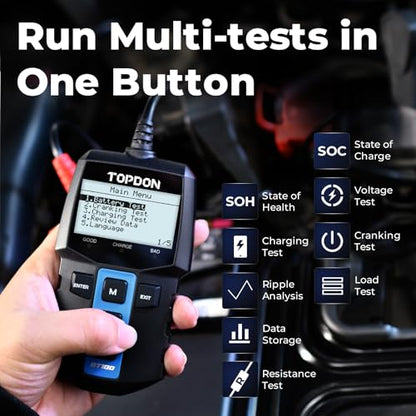 BT100 12V Car Battery Tester