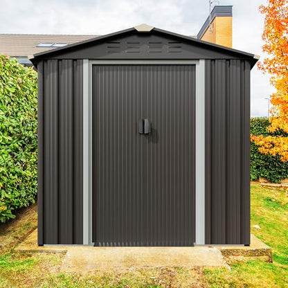 JYQAQA 6x4 FT Outdoor Storage Shed