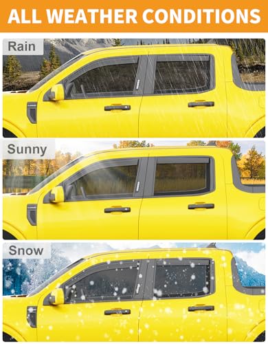 in Channel Window Visors Rain Guards for Ford Maverick 2022