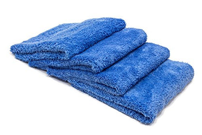 Korean Plush Premium Edgeless Microfiber Detailing Towels (4 Count)